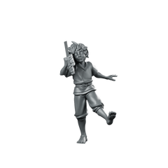 Young Worker Fantasy Miniature Miniature 360 Spin 01