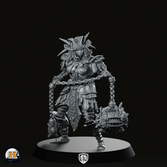 Ysmeria Miniature Armored Wrecking Ball Warrior - Haito - We Print Miniatures