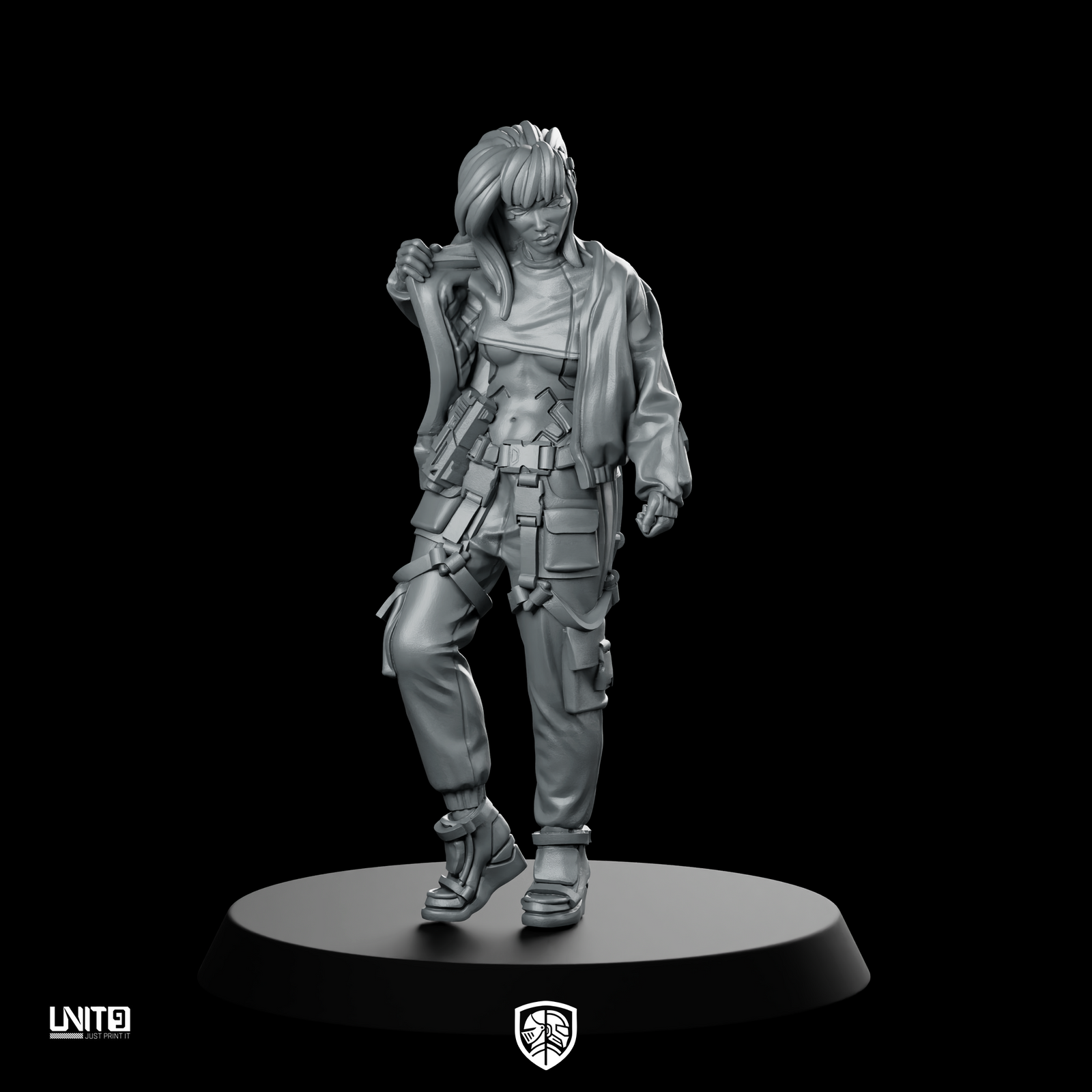 Yumiko 05b Cyberpunk Miniature Tactical Operative Sci-Fi