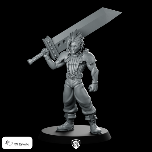 Zack Miniature Spiky Swordsman