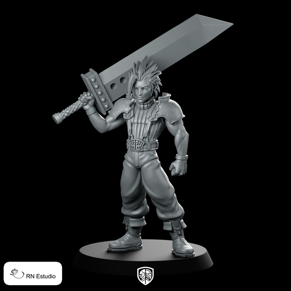 Zack Miniature Spiky Swordsman
