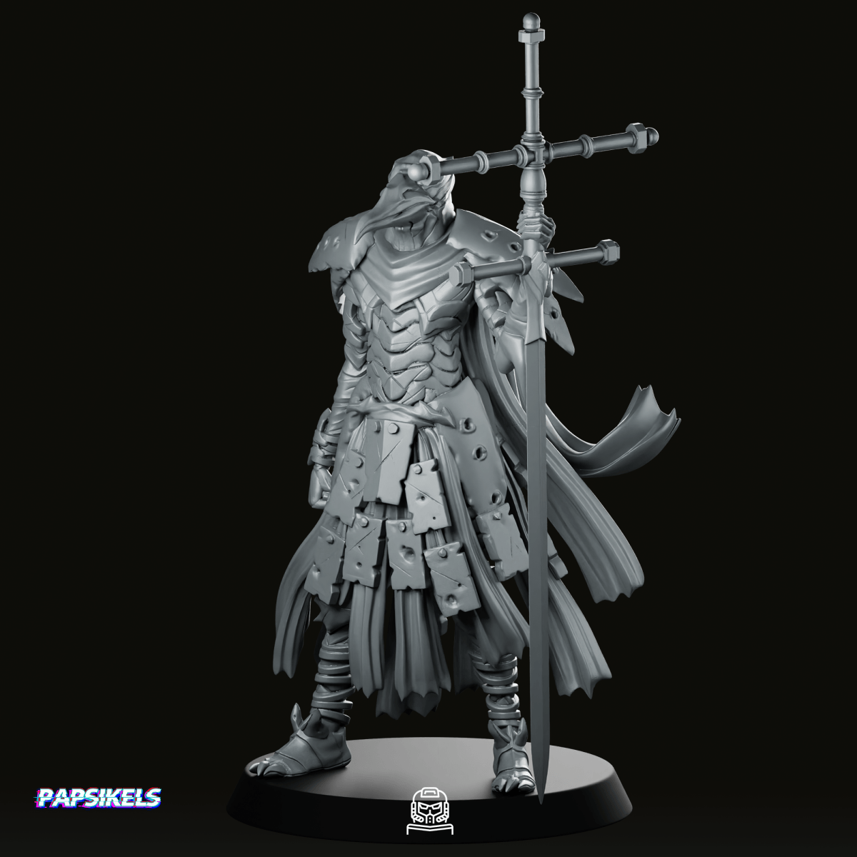 Zamora Plague Knight 2 Trench Crusade miniature - Papsikels Miniatures - We Print Miniatures