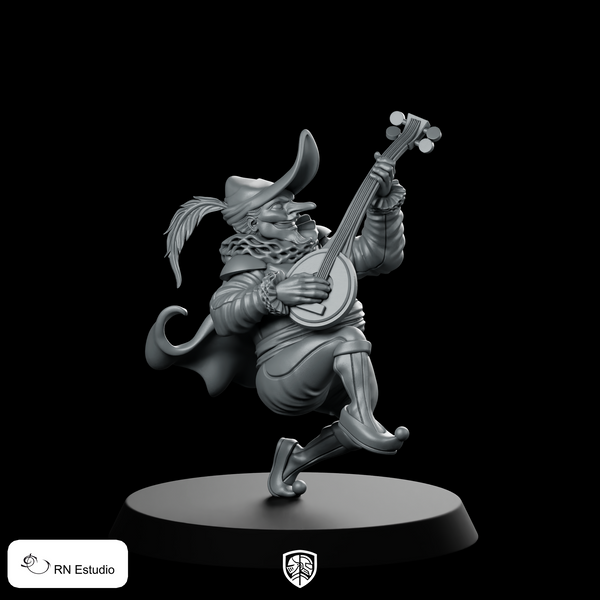 Zanni Miniature Bard Troubadour Lute