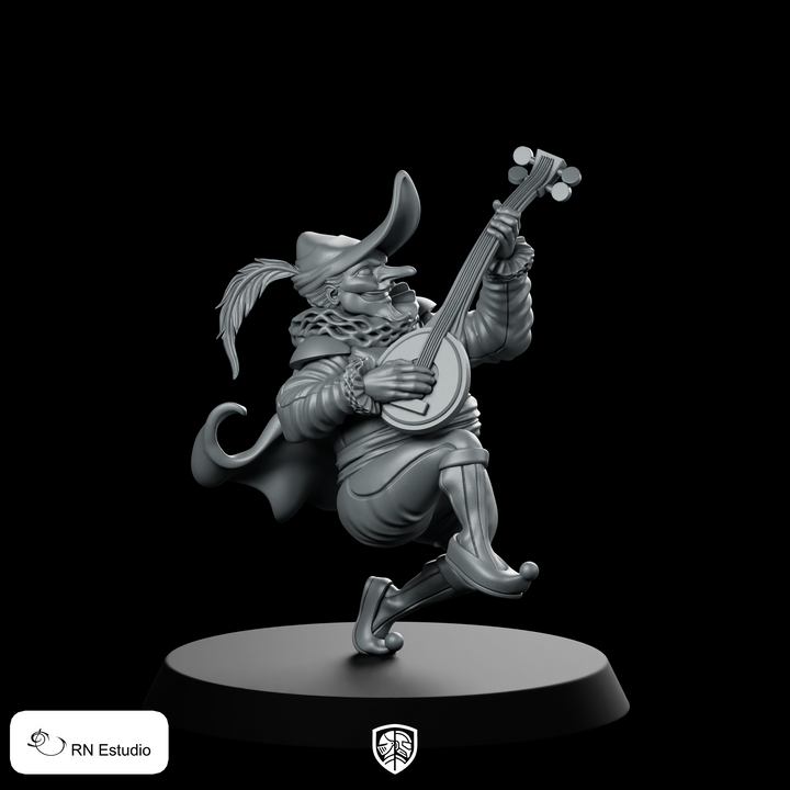Zanni Miniature Bard Troubadour Lute