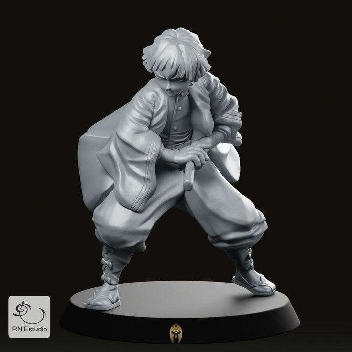 Zenitsu Miniatura Anime Samurai Spadaccino Eroe Dinamico