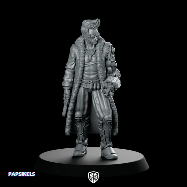 Zigma Black Cyber Omninet Di Er Miniature Spy - Papsikels Miniatures - We Print Miniatures