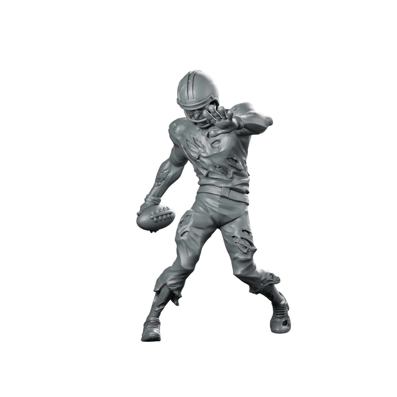 Zombie Soccer Miniature Zombie Football Player Miniature 360 Spin 01