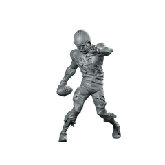 Zombie Soccer Miniature Zombie Football Player Miniature 360 Spin 01