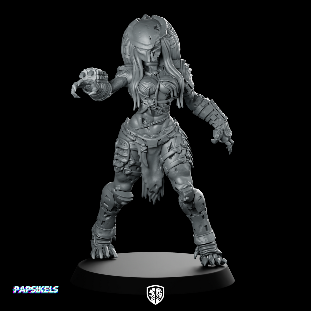 Zombie Vixen Skull Hunter 2 Miniature Cyberpunk Xenos
