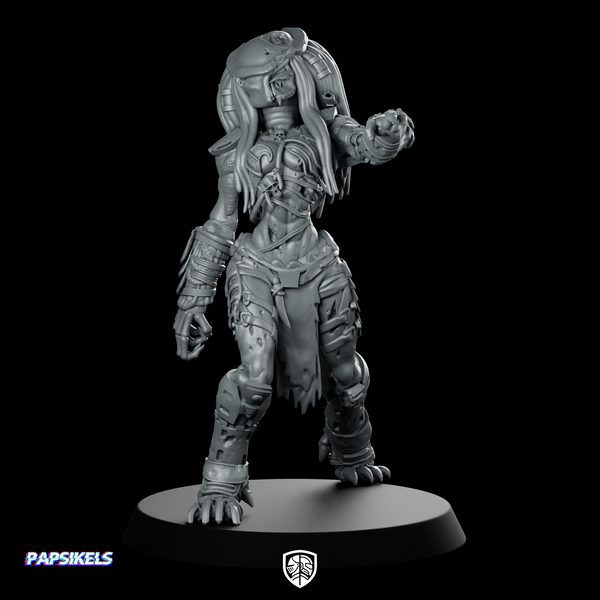 Zombie Vixen Skull Hunter 2 Miniature Cyberpunk Xenos