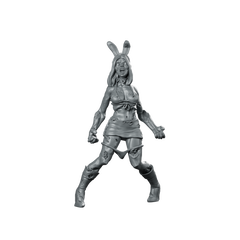 Zombie4 Miniature Zombie Bunny Girl Undead Miniature 360 Spin 01