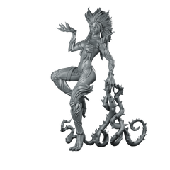 Zyra Miniature Thorned Sorceress Feral Supernatural Female Miniature 360 Spin 01