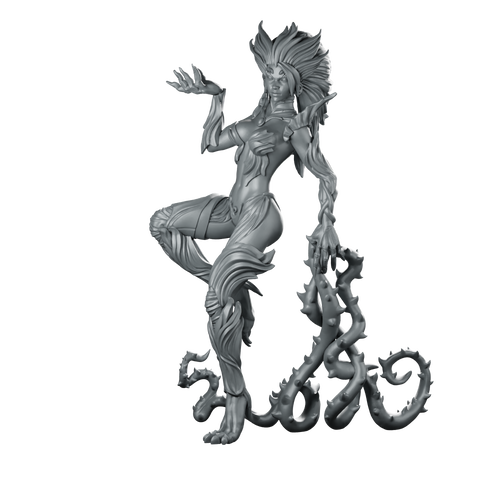 Zyra Miniature Thorned Sorceress Feral Supernatural Female Miniature 360 Spin 01