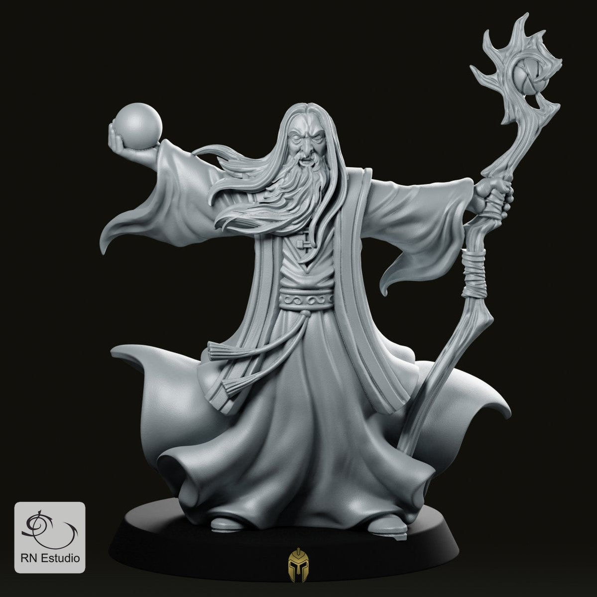 4 Heroes & 1 Villain D&D 28mm Miniatures Starter Pack - We Print Miniatures -RN EStudio