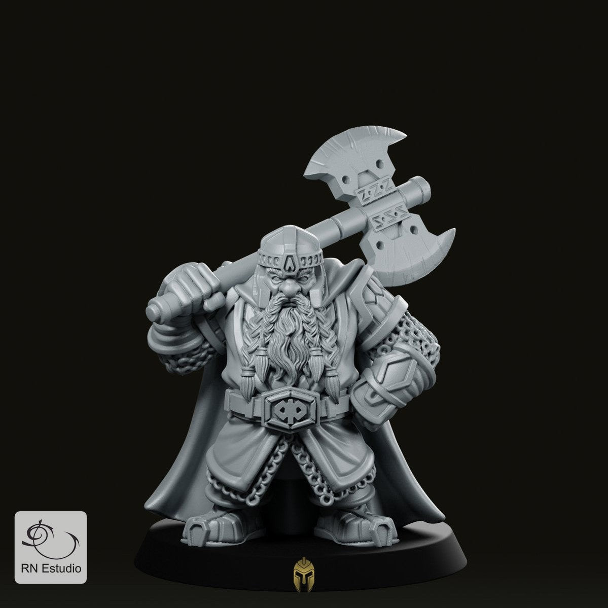 4 Heroes & 1 Villain D&D 28mm Miniatures Starter Pack - We Print Miniatures -RN EStudio