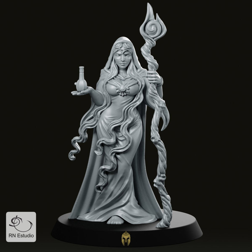 4 Heroes & 1 Villain D&D 28mm Miniatures Starter Pack - We Print Miniatures -RN EStudio