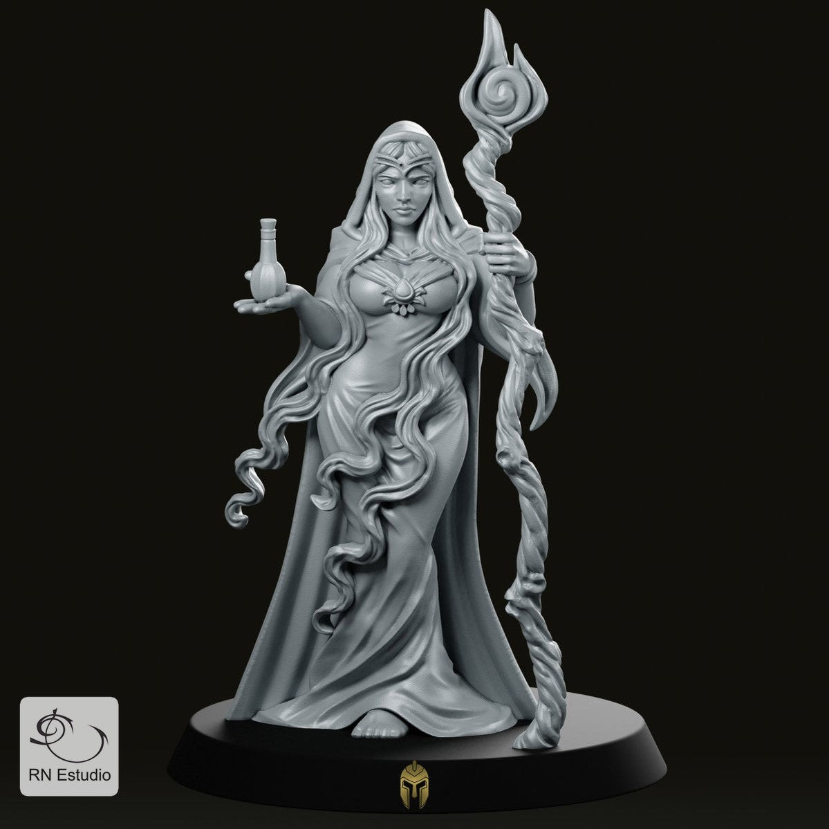 4 Heroes & 1 Villain D&D 28mm Miniatures Starter Pack - We Print Miniatures -RN EStudio