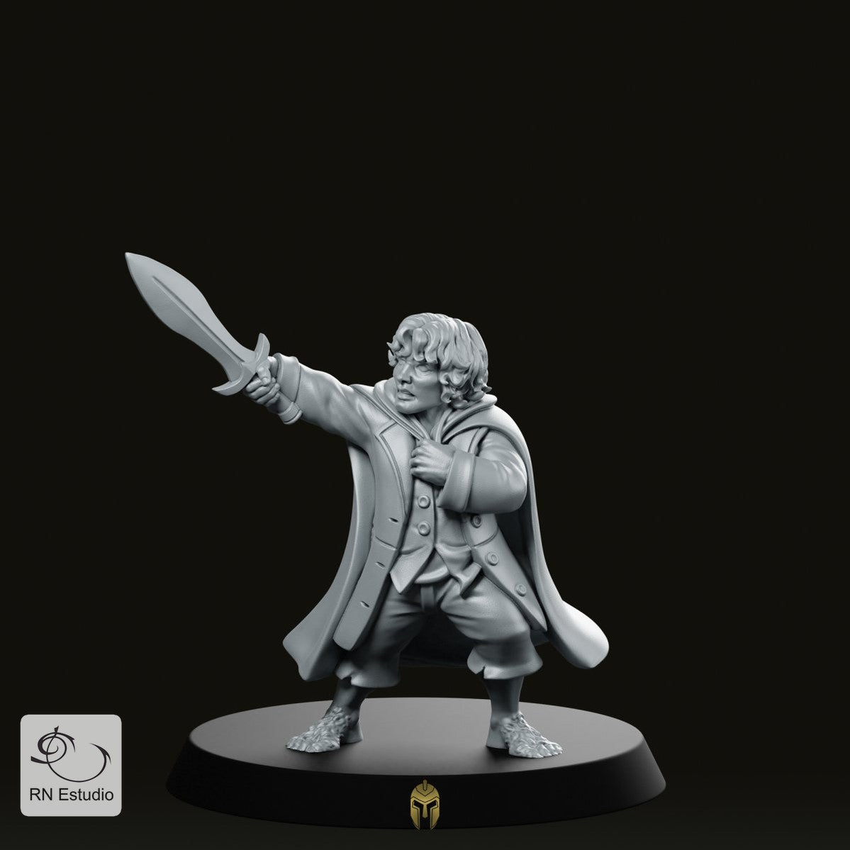 4 Heroes & 1 Villain D&D 28mm Miniatures Starter Pack - We Print Miniatures -RN EStudio