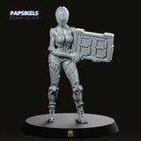 Ada Female Cyberpunk Robot Miniature - We Print Miniatures