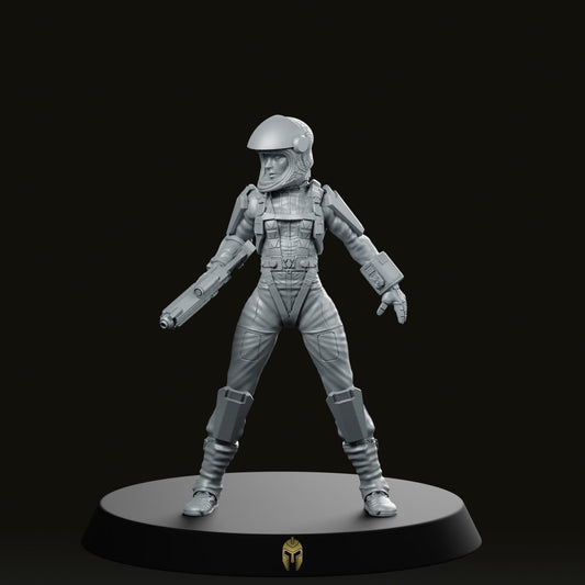 Aera Astrogirls Space Miniature - We Print Miniatures -Bob Naismith Miniatures