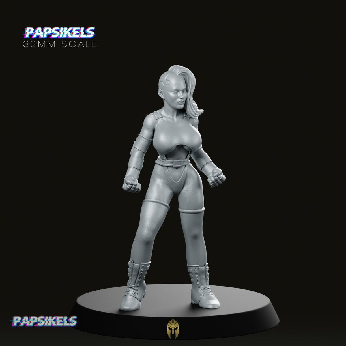 Aetif Lockrock CyberPunk Babe Miniature - We Print Miniatures