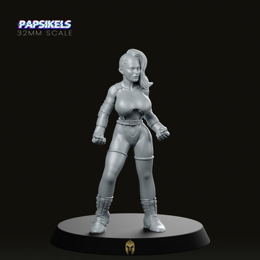 Aetif Lockrock CyberPunk Babe Miniature - We Print Miniatures