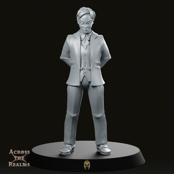 Alien Business Man Scifi Miniature - We Print Miniatures