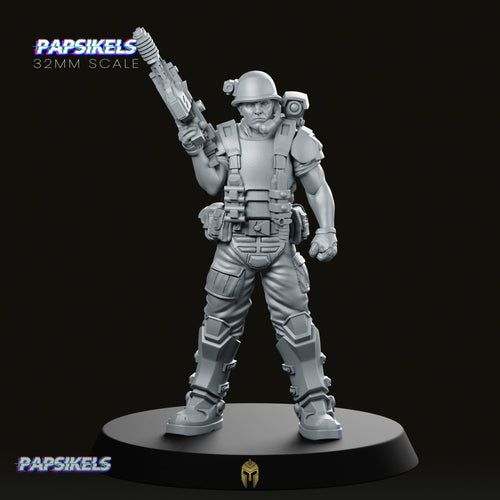 Aliens Oji Alkasid Marine Miniature - We Print Miniatures