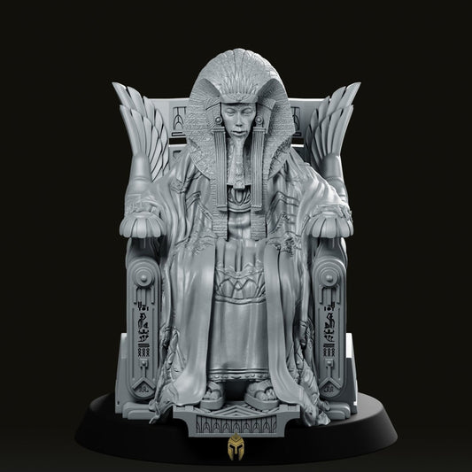 Almighty Guldoran Paraoh Ra In Throne Miniature - We Print Miniatures -Papsikels Miniatures