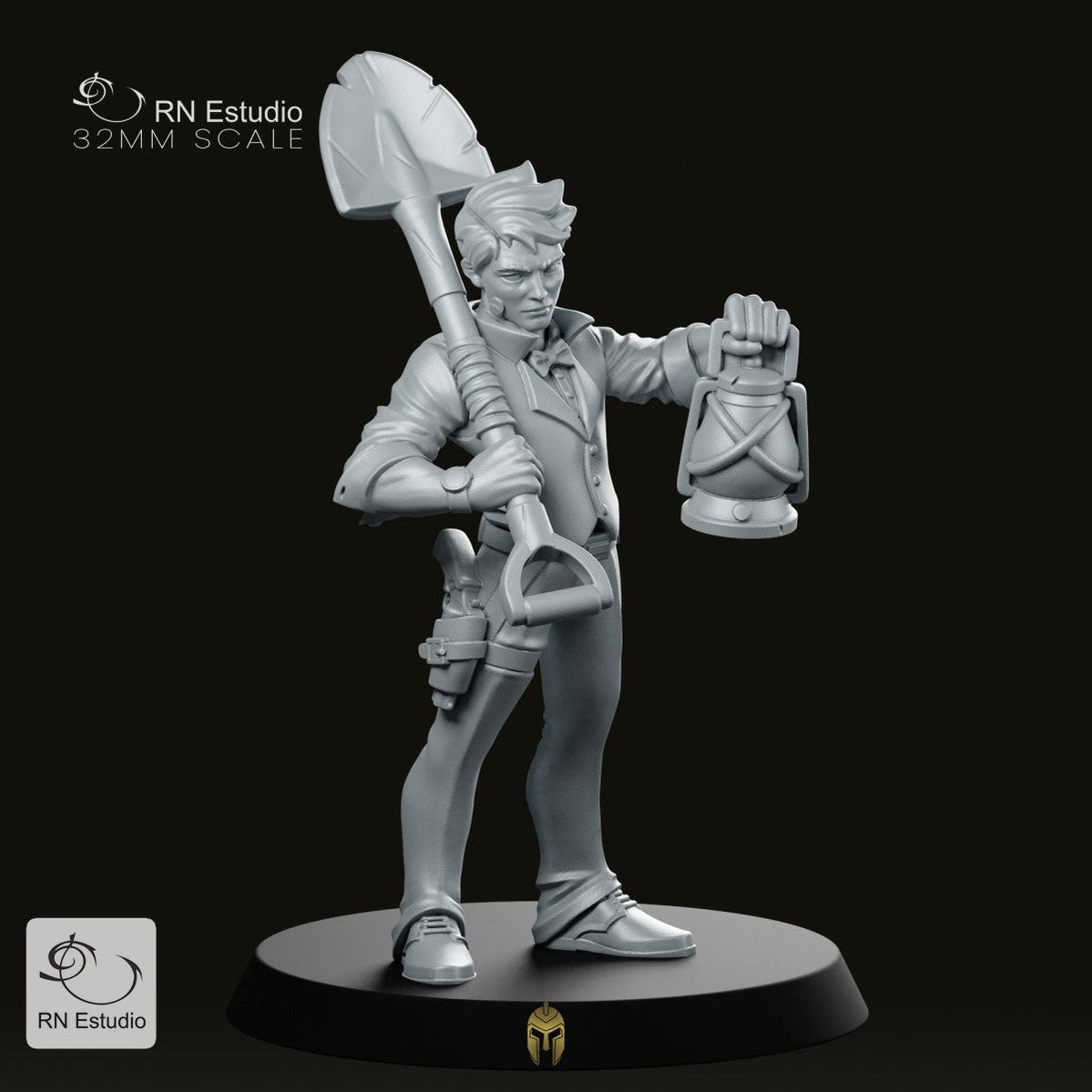 Archaeologist Arthur Adventurer Miniature - We Print Miniatures