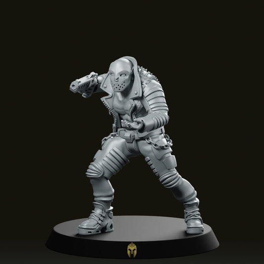 Armed Robber 1 Pistol Miniature - We Print Miniatures -Across The Realms