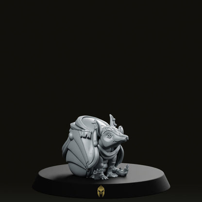 Armillo General B Pet Armadillo Miniature - We Print Miniatures