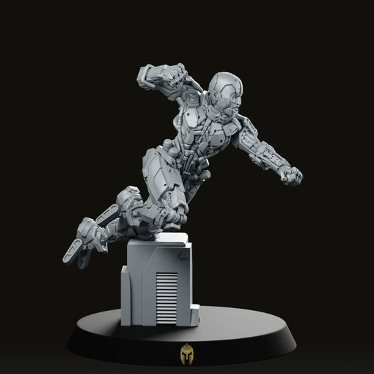 Artemis 1 Cyberpunk Miniature - We Print Miniatures -Unit9