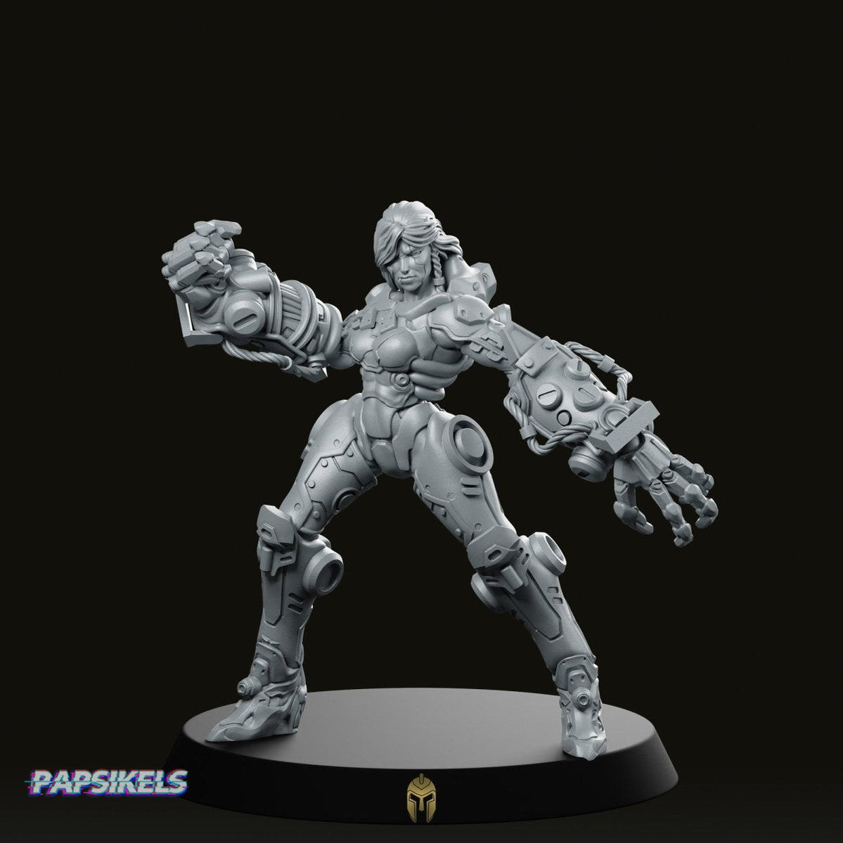 Arysala Cyber Ravager Miniature - We Print Miniatures