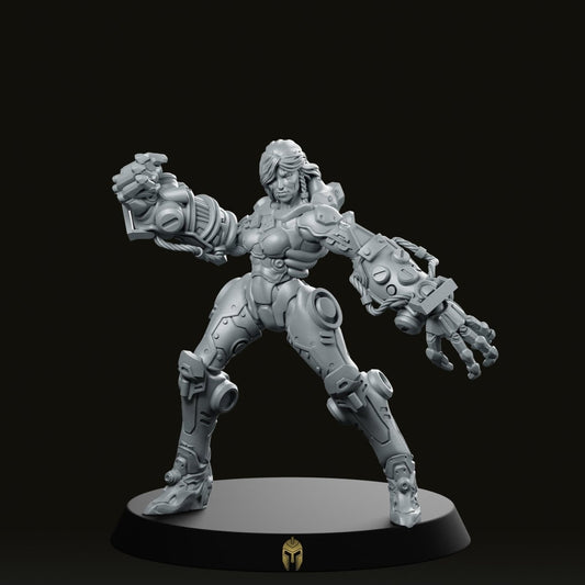 Arysala Cyber Ravager Miniature - We Print Miniatures