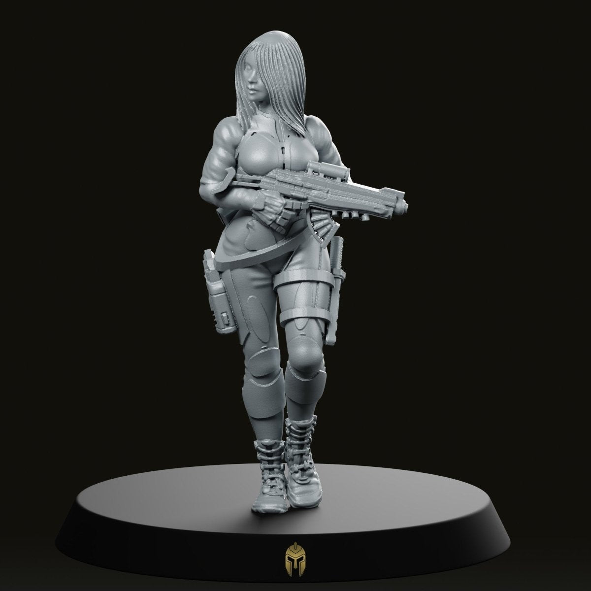 Assassin Tsafera Cyberpunk Miniature - We Print Miniatures -Bob Naismith Miniatures