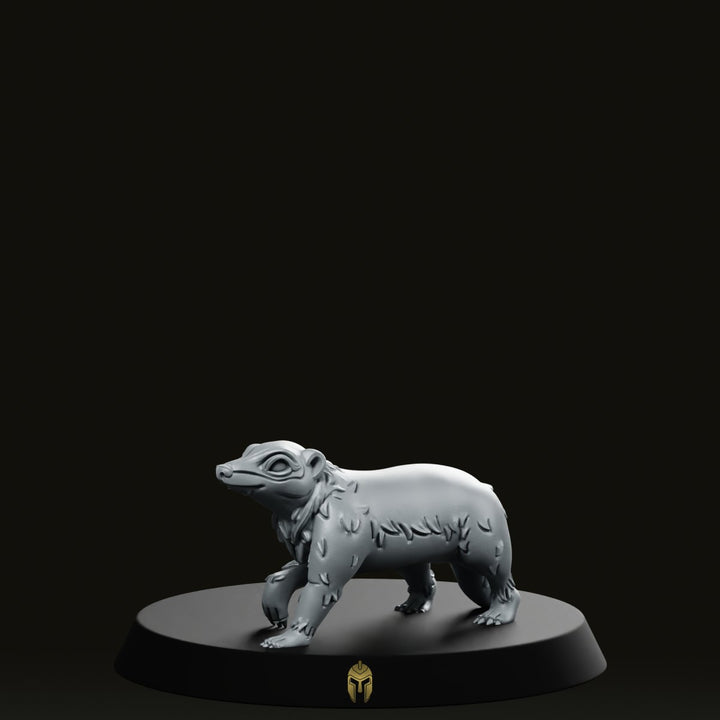Badgg Bare A Miniatura de Tejón Compañero Animal de Resina