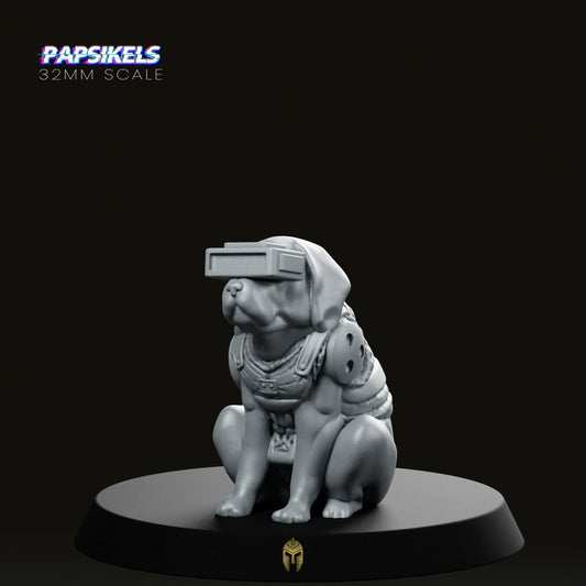 Bantay The VR Dog Cyberpunk Miniature - We Print Miniatures -Papsikels Miniatures