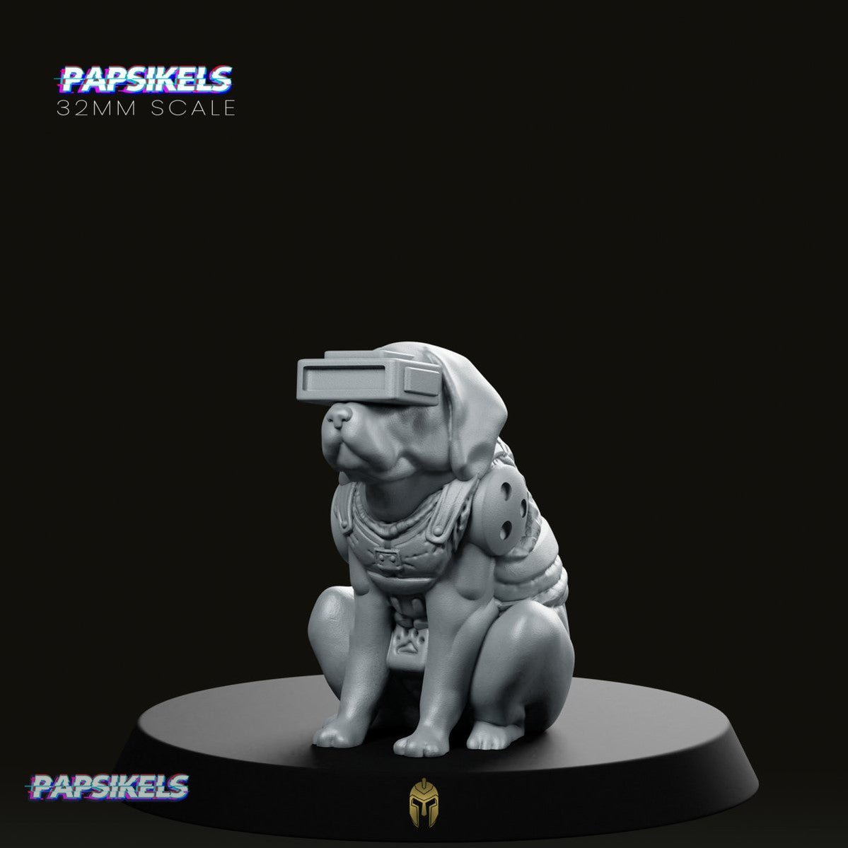 Bantay The VR Dog Cyberpunk Miniature - We Print Miniatures