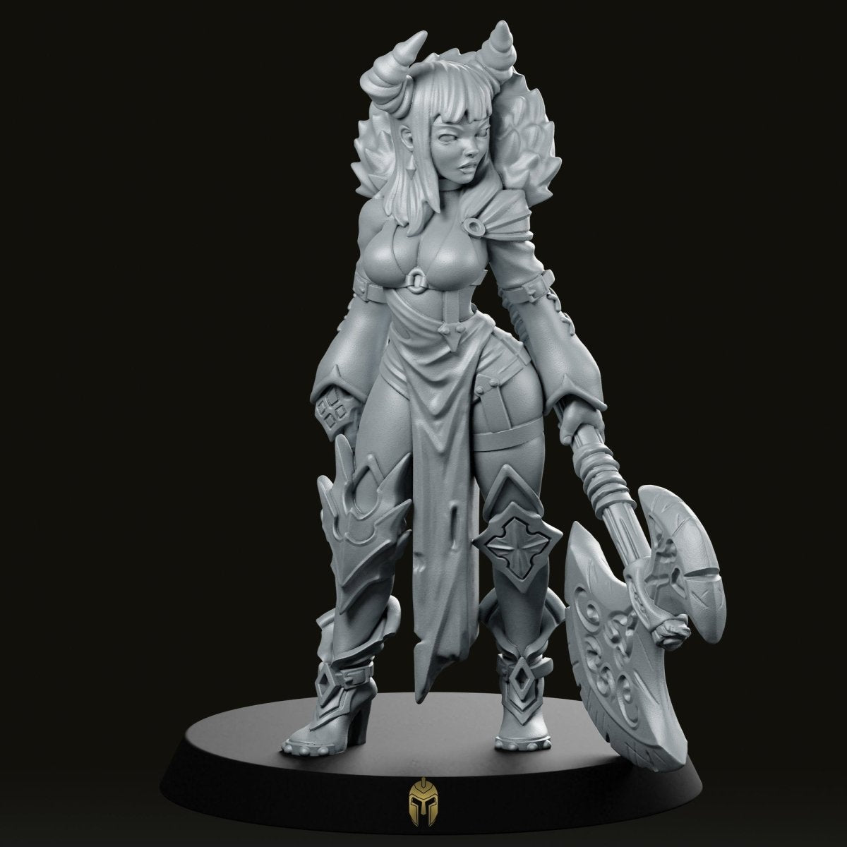 Barbarian Deamon Soraya Miniature - We Print Miniatures