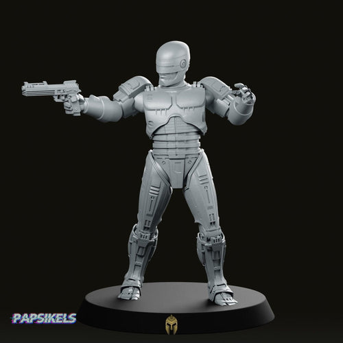 Battle Cop Cyborg Series 2A Miniature - We Print Miniatures