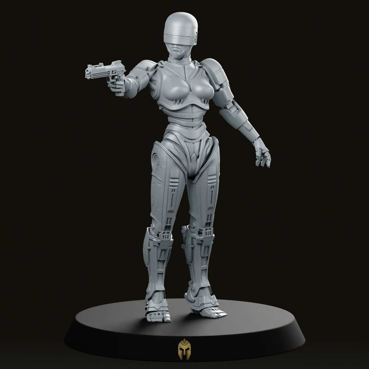 Battle Police Cyborg Series 5A Miniature - We Print Miniatures