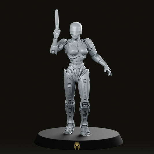 Battle Police Cyborg Series 5B Miniature - We Print Miniatures