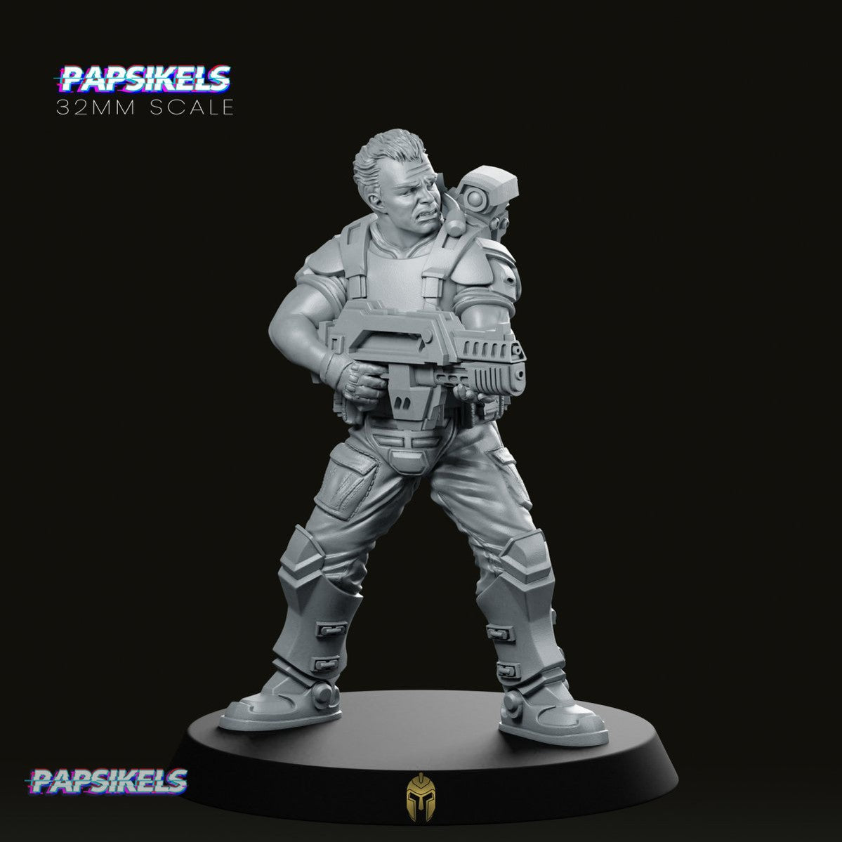 Billy Joe Marine Action Miniature - We Print Miniatures