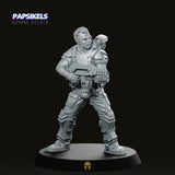 Billy Joe Marine Action Miniature - We Print Miniatures