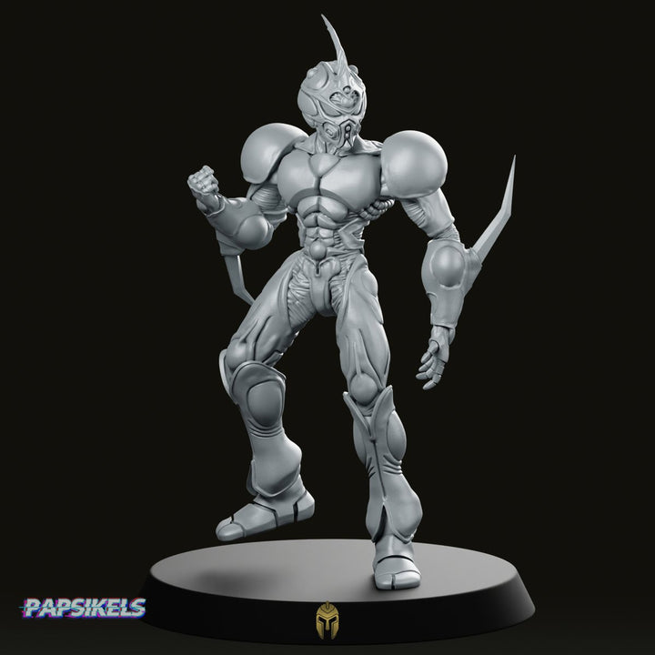 Bio Mechanical One Techno Miniature Cyborg Brawler Warrior