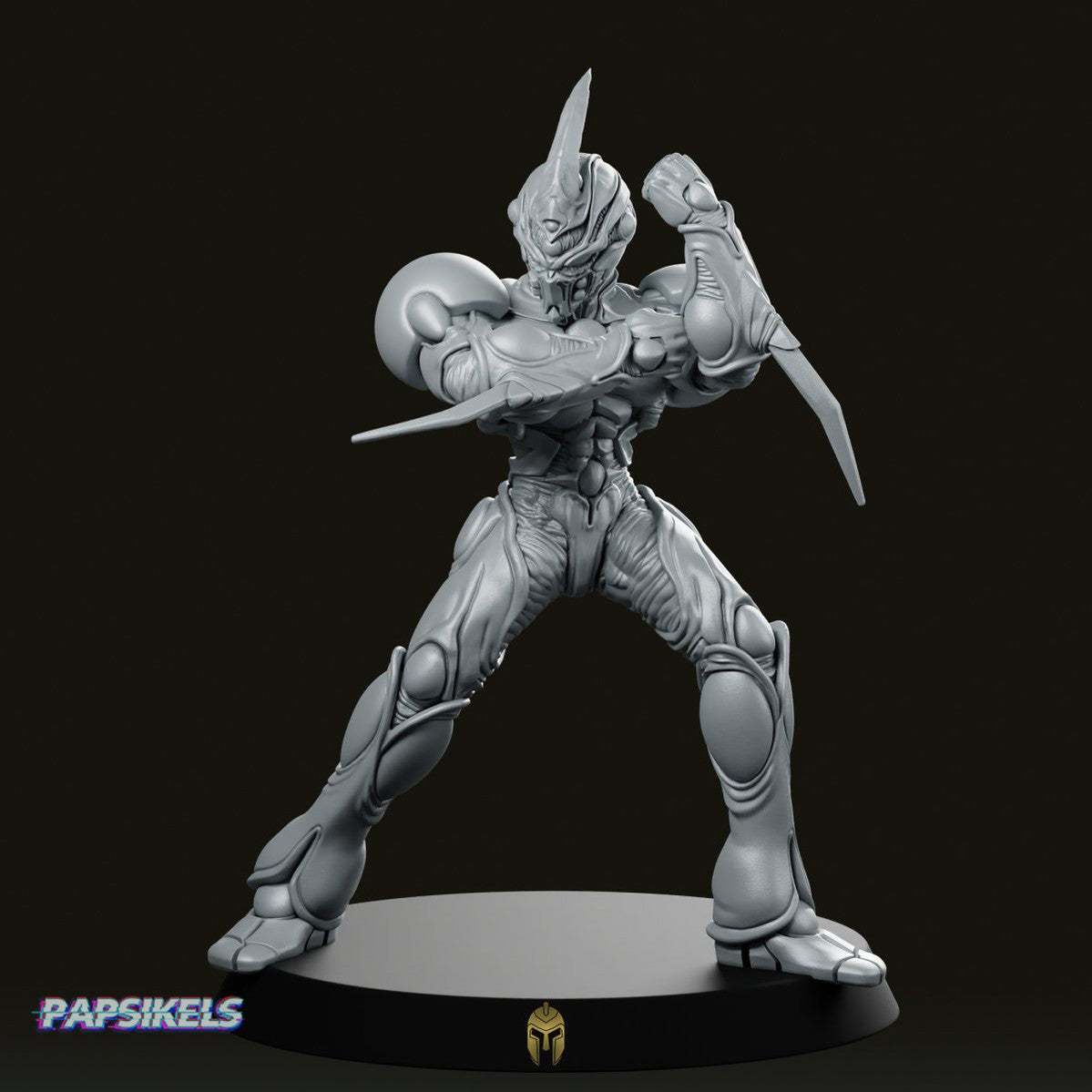 Bio Techno Man 2 D Miniature - We Print Miniatures