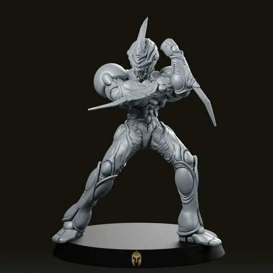 Bio Techno Man 2 D Miniature - We Print Miniatures