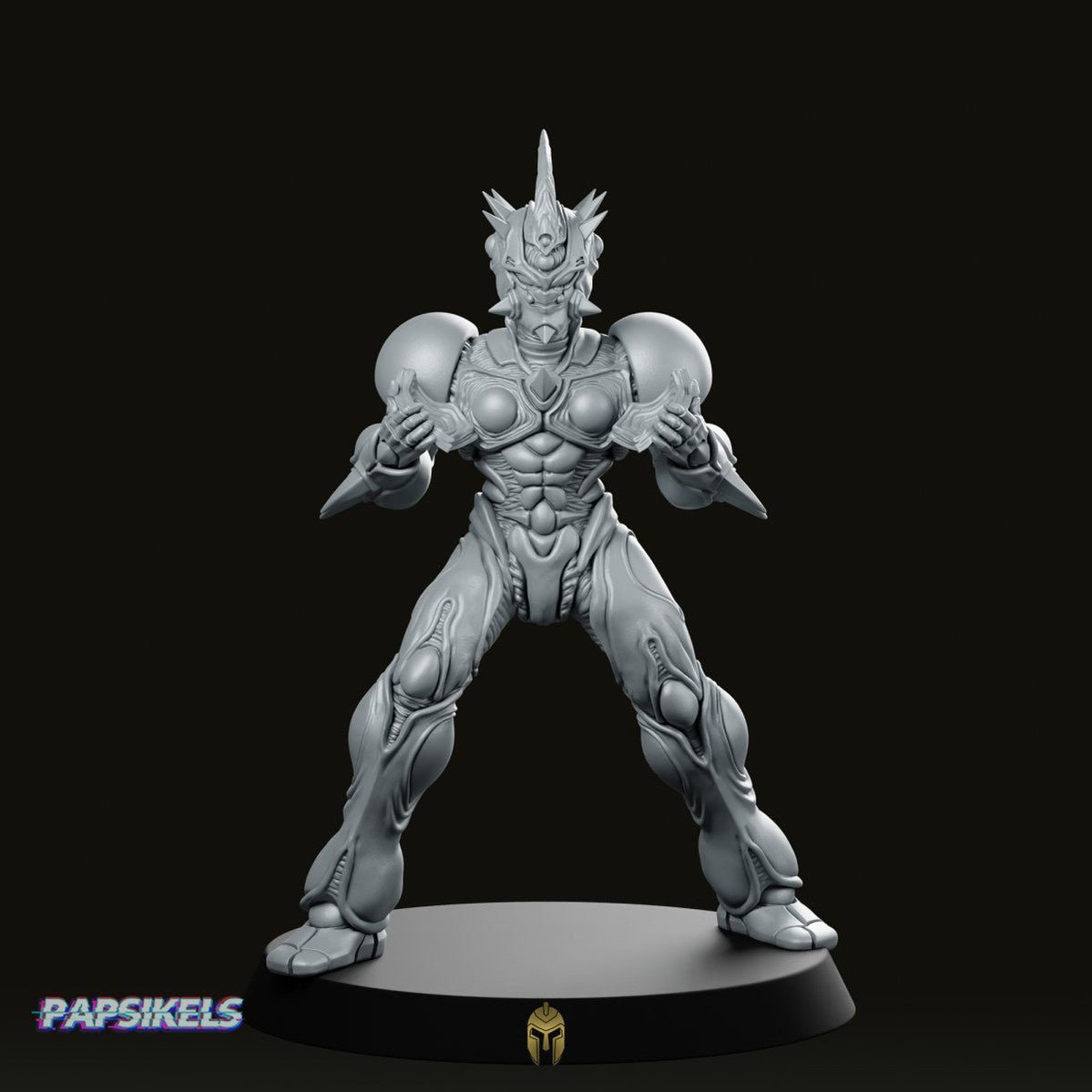Bio Techno Man 3 C Miniature - We Print Miniatures