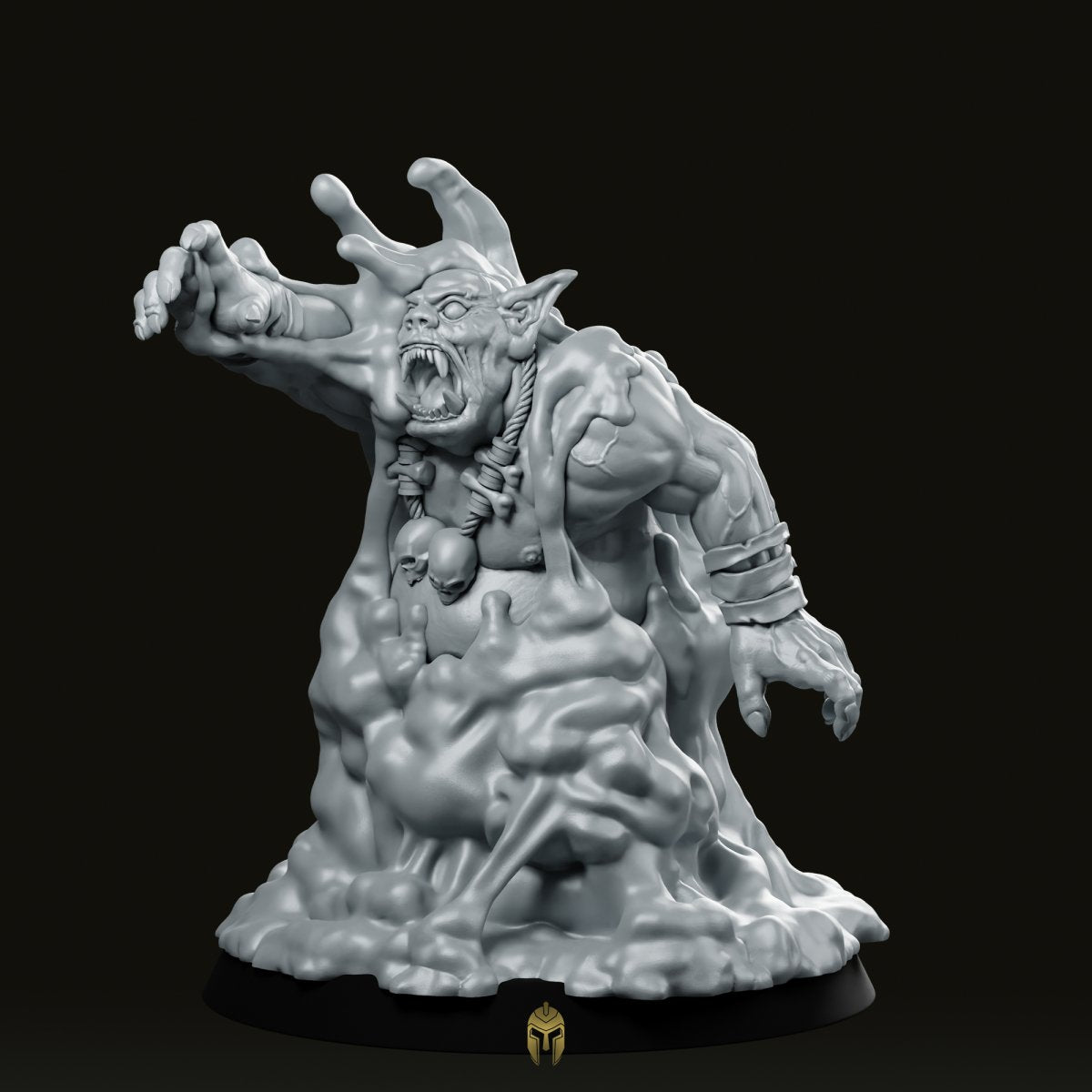 Blackpudding The Orc Vs The Ooze Miniature - We Print Miniatures -DungeonDog